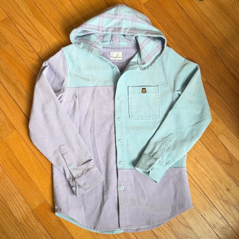 Teddy Fresh HOODED CORDUROY SHIRT